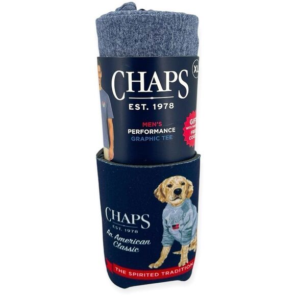 CHAPS The Spirited Tradition Men’s Grey Floral Short Sleeve Graphic Tee XL - Picture 1 of 11